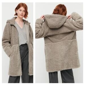 Mixed Teddy Fleece Coat in Grey Poodle Medium
